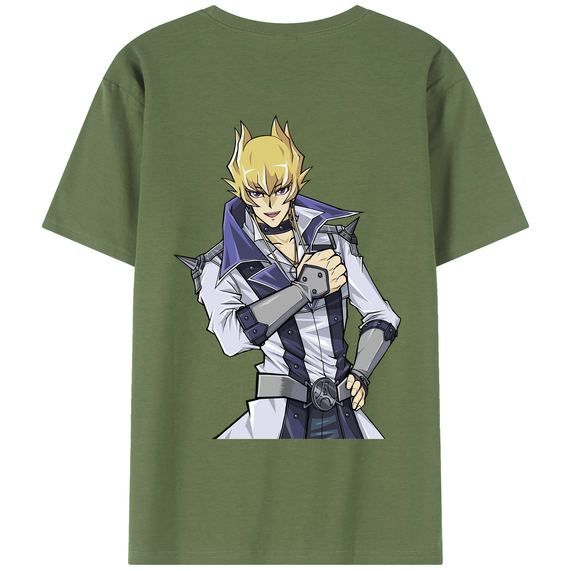 （画像用） 遊☆戯☆王 Yu-Gi-Oh! 綿100％ メンズ半袖Tシャツ（バックプリント） 通気性